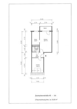 Foto - 2 Zimmer Dachgeschoßwohnung in Gera