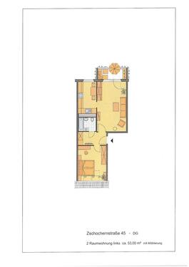 Foto - Dachgeschoßwohnung in Gera zur Miete