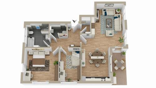 Foto - 3 Zimmer Etagenwohnung zur Miete in Weitersburg