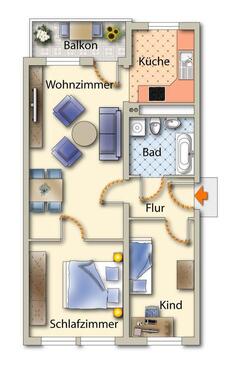 Foto - 3 Zimmer Etagenwohnung zur Miete in Freiberg