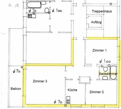 Foto - gepflegte Mietwohnung in ruhigem Haus 71 qm
