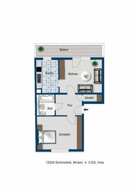 Foto - 2 Zimmer Etagenwohnung zur Miete in Schönefeld