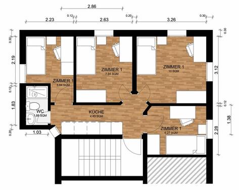 Foto - Etagenwohnung in Augsburg zum Kaufen
