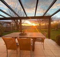 Feldlage & Sonnenuntergang, 224 qm mit PV und Einliegeroption - Schwäbisch Hall