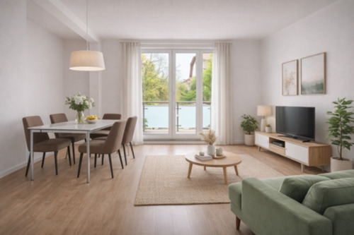 Foto - vollmöblierte helle Wohnung, inklusive Internet und Nebenkosten