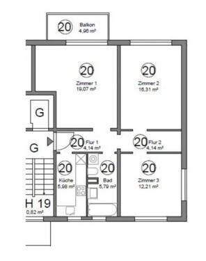 Foto - 3 Zimmer Etagenwohnung zur Miete in Potsdam