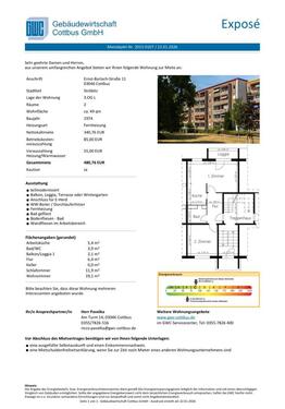Foto - 2-Raumwohnung in Ströbitz - 480,00&nbsp;EUR Kaltmiete, ca.&nbsp; 49,00&nbsp;m&sup2;