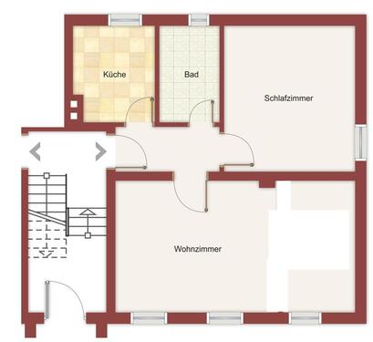 Foto - 2 Zimmer Erdgeschoßwohnung zur Miete in Neubrandenburg