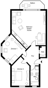 Foto - 3 Zimmer Hochparterre zur Miete in Laboe