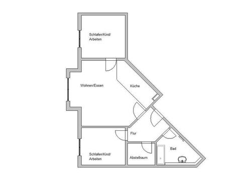 Foto - 3 Zimmer Etagenwohnung zur Miete in Korswandt
