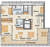 Schöne Penthouswohnung (4 Zimmer) im Rebstockviert in Frankfurt - Frankfurt am Main Europaviertel