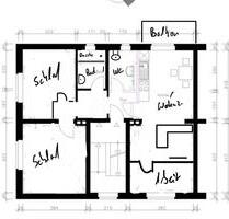 3 Zimmer 1 OG Wohnung 72m2 mit Balkon - Solingen Mitte