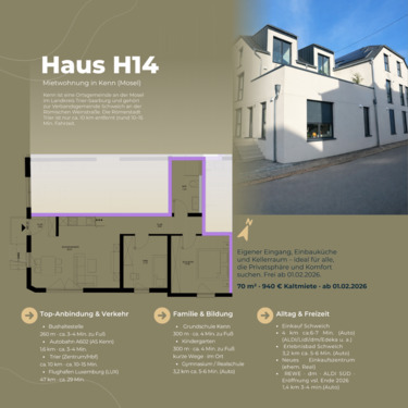 Foto - Moderne Wohnung in Kenn – 70,5 m² –