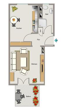 Foto - 1.5 Zimmer Etagenwohnung zur Miete in Gelsenkirchen
