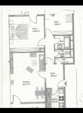 Foto - 3 Zimmer Wohnung mit 2 Balkon in SG 