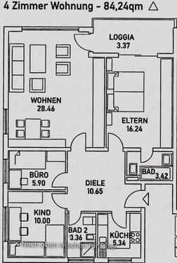 Foto - 4 zimmer Wohnung, frisch saniertFrei ab Mai, Balkon, 2 Bäder