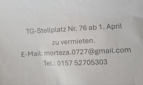 Foto - TG-Stellplatz baderstr,5 bad Reichenhall