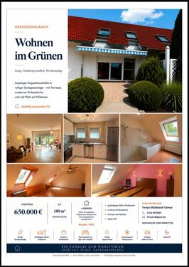 Foto - Top gepflegte Doppelhaushälfte - 650.000,00&nbsp;EUR Kaufpreis, ca.&nbsp; 180,00&nbsp;m&sup2;