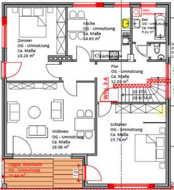 Foto - Großzügige 3 Zimmer Wohnung mit Balkon und Garten zum 01.06.26