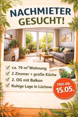 Foto - Wohnung in Lüchow abzugeben (Balkon, 2. OG)