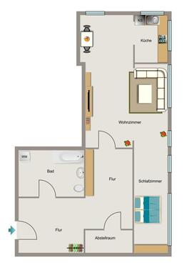 Foto - 1.5 Zimmer Etagenwohnung zur Miete in Gelsenkirchen