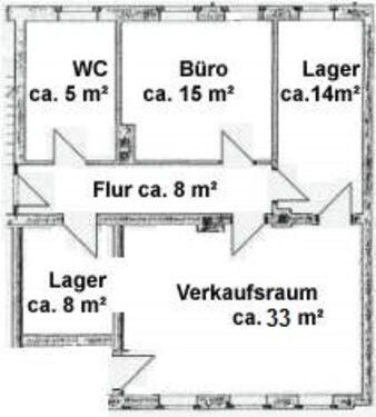 Foto - Aufwendig sanierte Gewerbeeinheit (83 m²) *Zentrum Chemnitz Brühl