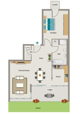 Foto - Etagenwohnung zur Miete in Essen