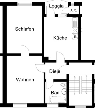 Foto - 2 Zimmer Etagenwohnung in Herne