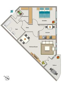 Foto - 2.5 Zimmer Etagenwohnung zur Miete in Recklinghausen