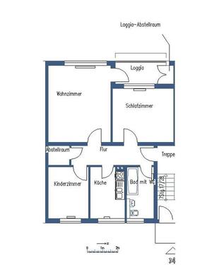 Foto - 3 Zimmer Erdgeschoßwohnung zur Miete in Wolfsburg