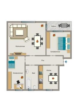 Foto - 3 Zimmer Etagenwohnung zur Miete in Bochum