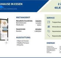 2-Zimmer-Wohnung mit Terrasse ab 01.10.2025 - Essen Stadtbezirk III