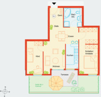 Helle 3,5-Zimmer Wohnung mit Garage in Böblingen