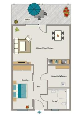 Foto - 2.5 Zimmer Erdgeschoßwohnung zur Miete in Essen