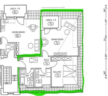Foto - Dachwohnung 66,3 qm, 3 Minuten Fußweg zum Bahnhof, 86807 Buchloe