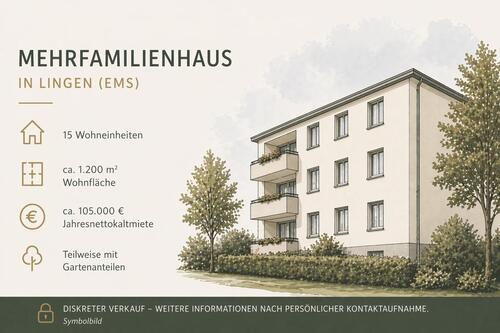 Foto - Mehrfamilienhaus mit 15 WE in Lingen – Privatverkauf