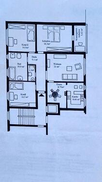 Foto - Möblierte 4,5-Zimmer-Wohnung mit 2 Bädern - für WG oder Familie