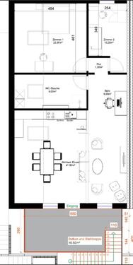 Foto - 3-Zimmer-Wohnung mit großem Balkon