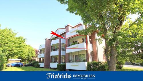 Foto - Renovierte 3-Zimmer-Obergeschosswohnung mit Südwest-Balkon in Westerstede - zentrale Wohnlage