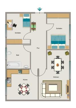 Foto - 3.5 Zimmer Erdgeschoßwohnung in Recklinghausen
