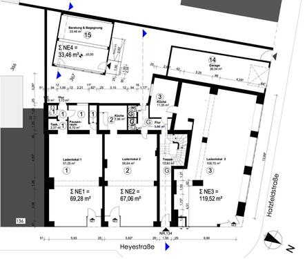 Foto - Saniertes Ladenlokal in Düsseldorf-Gerresheim – 120 m²
