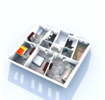 4-Raum Wohnung, mit 2 Bädern Dusche + Badewanne, PKW Stellplatz - Weißenfels