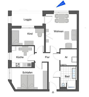 Foto - Etagenwohnung zur Miete in Velbert