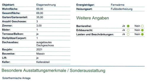 Foto - 3 Zimmer Erdgeschoßwohnung zum Kaufen in Erlangen