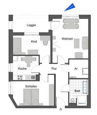 Foto - Etagenwohnung zur Miete in Velbert