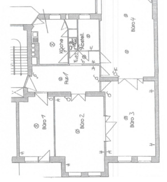 Foto - 3 helle Büroräume mit Balkon in Schöneberg zur Untermiete