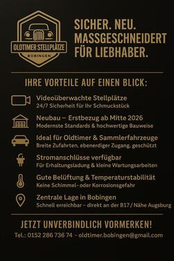 Foto - NEU & SICHER Oldtimer Stellplätze - Beheizt, Überwacht & Trocken!