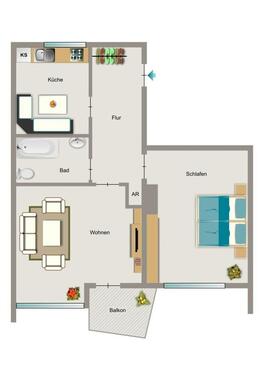 Foto - Etagenwohnung zur Miete in Essen