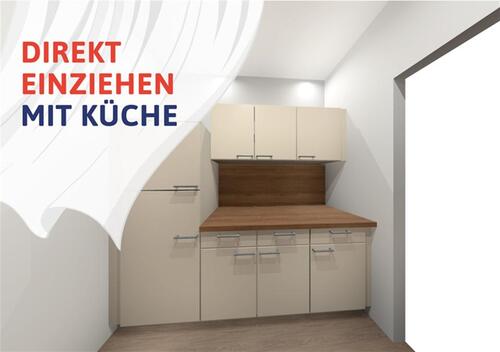 Foto - Einbauküche inklusive! - 345,00&nbsp;EUR Kaltmiete, ca.&nbsp; 54,96&nbsp;m&sup2;