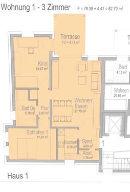Foto - 3-Zimmer Wohnung zur Miete - 1.150,00 EUR Kaltmiete,